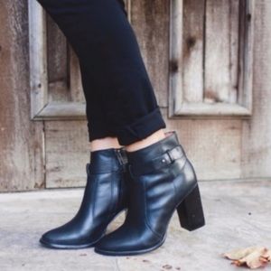 Madewell Sammie Ankle Block Heel Leather Boots